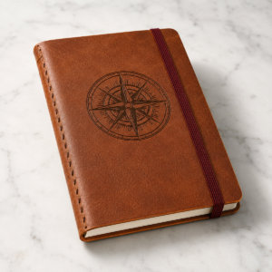Portefeuille cuir gravé CO₂