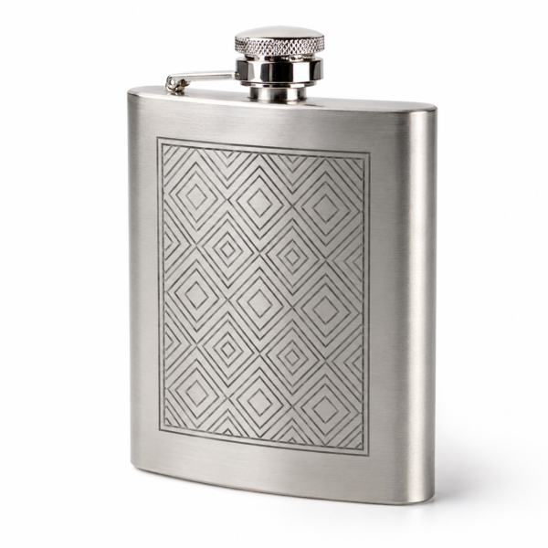 Flasque inox gravée laser