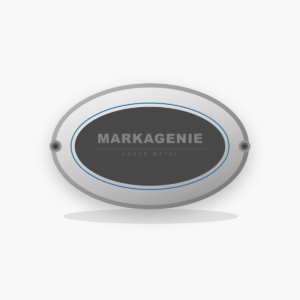 Badge métal gravé laser