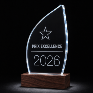 Trophée acrylique CO₂